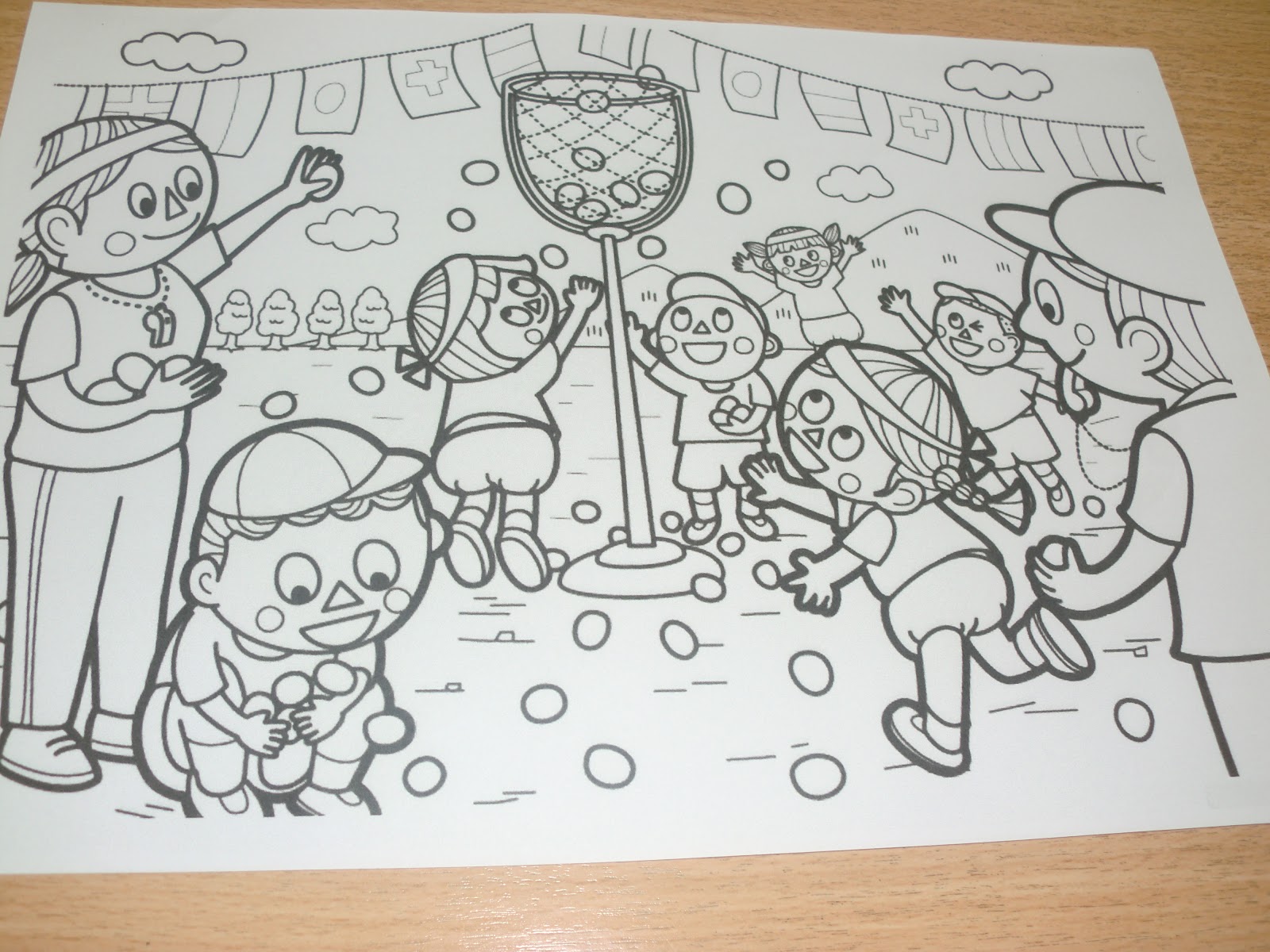 [最も人気のある！] 運動会 塗り絵