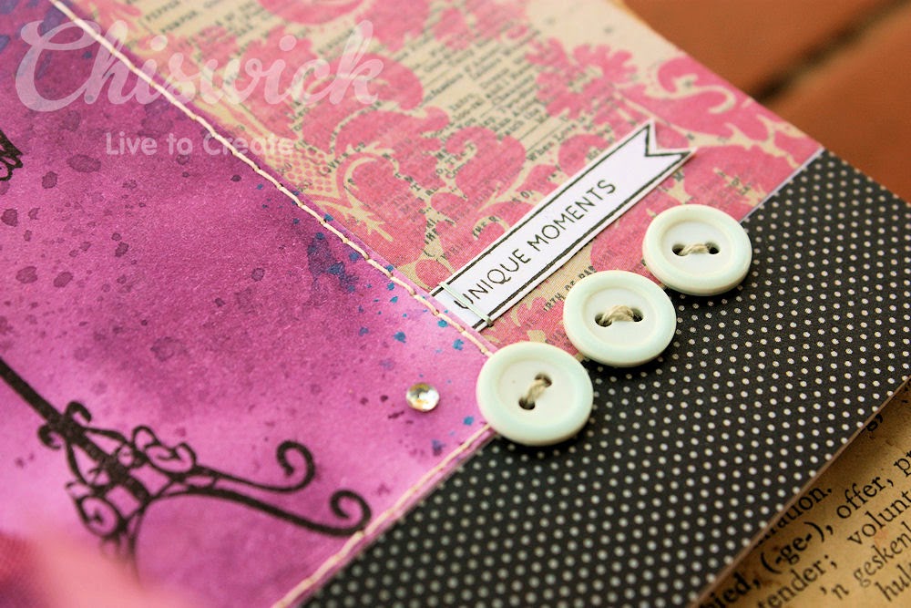 Bleached out stamped images did you know you can bleach Distress