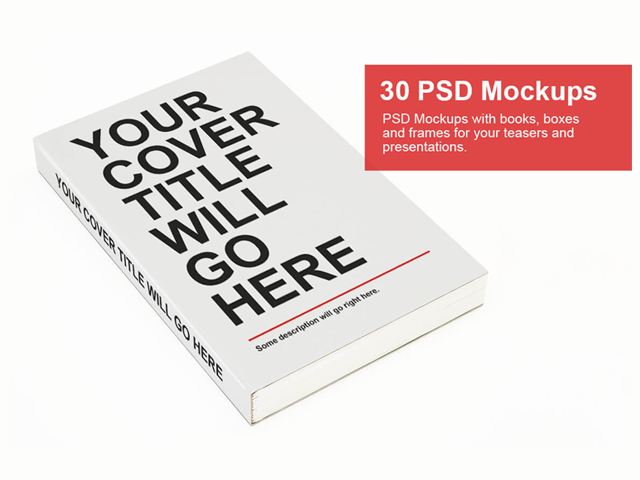30+ PSD Mock-ups - Books, Boxes, and Frames