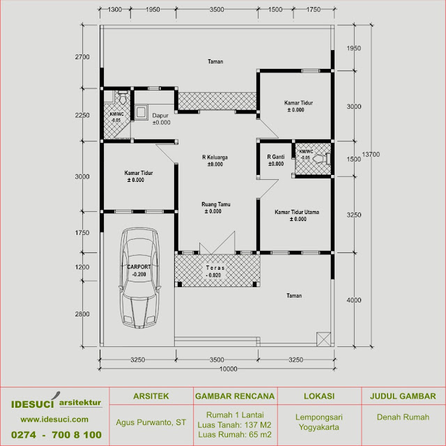 Contoh Rumah Minimalis Ukuran 7x8 Perum Melati