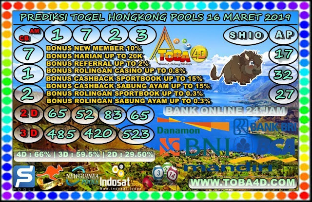 PREDIKSI TOGEL HONGKONG POOLS 16 MARET 2019 BERITA TOBA 4D