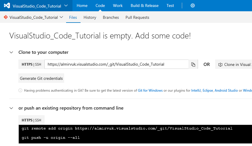 visual studio code git credentials visual studio code git credentials