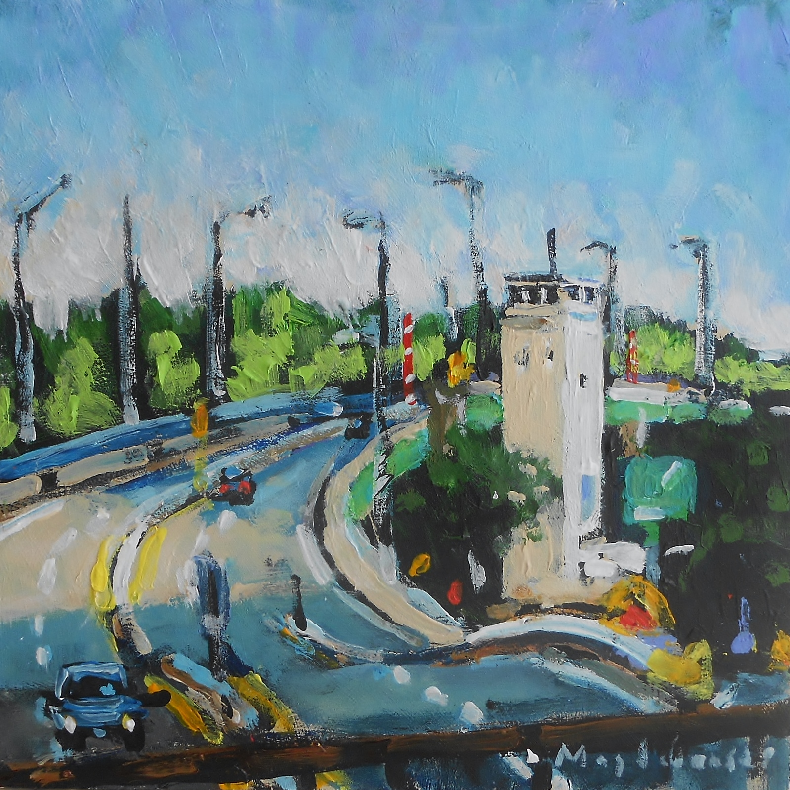 David J Magdalenski's Paintings Gillis Bridge Newburyport, Ma.