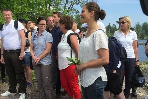 Crown Princess Victoria visited Engesbergs Camping and Stugby in Gävle. Engesbergs Camping is a family campsite