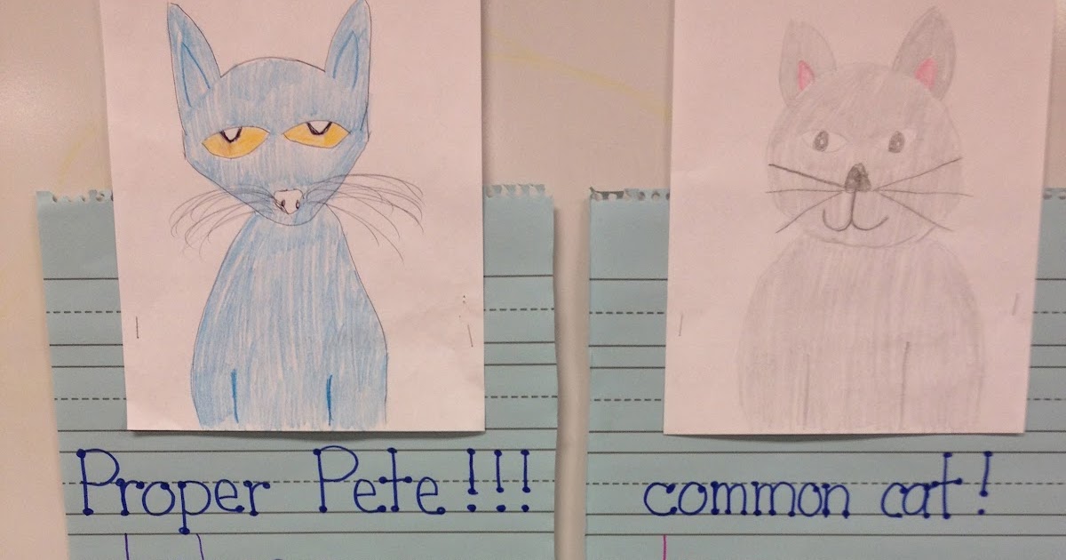 First Grade Fingerprints: Nouns with Proper Pete and common cat!!!