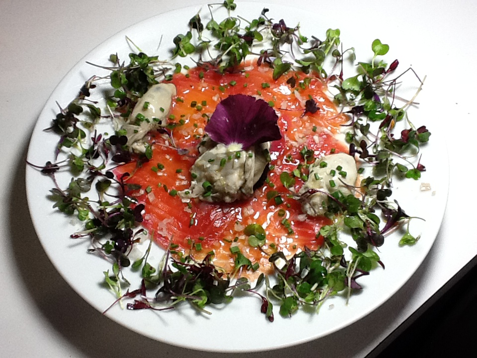 COTE D'AZUR RESTAURANT Cured Salmon Carpaccio