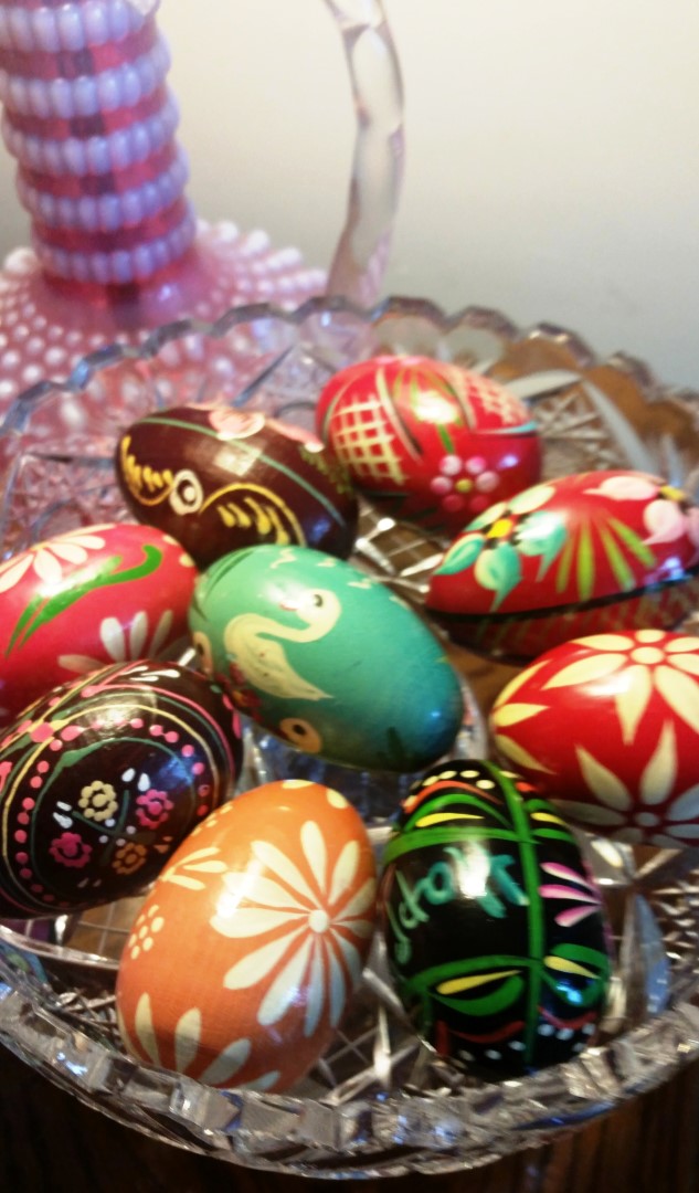 Writing Straight from the Heart Handpainted Polish Easter Eggs Burst