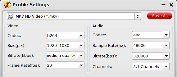 Plex Media Server video settings