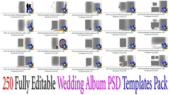 250 Wedding Album PSD