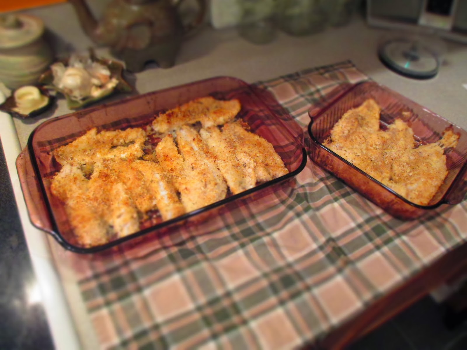 Obtainable Table: Breaded and Baked Fish