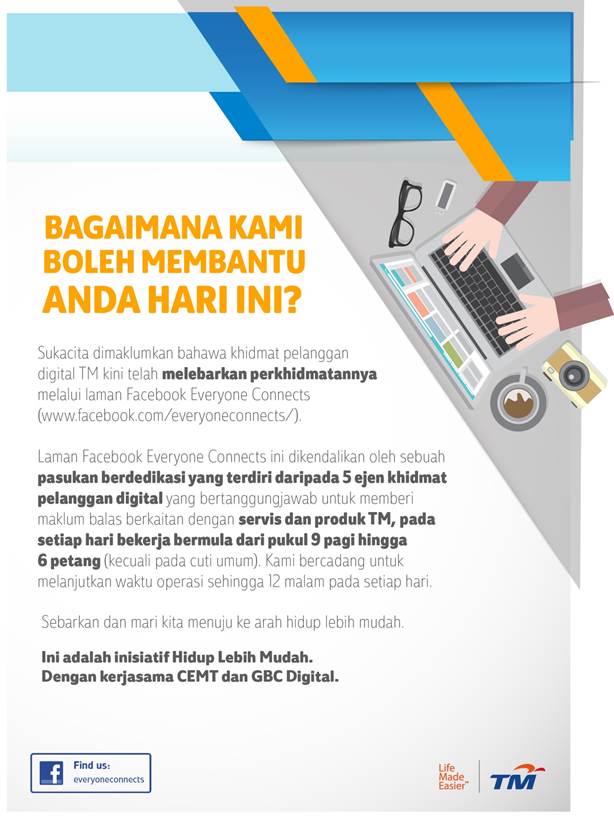 Tm Digital Customer Service Is Now On Everyone Connects Facebook Unifi Specialist By Tm
