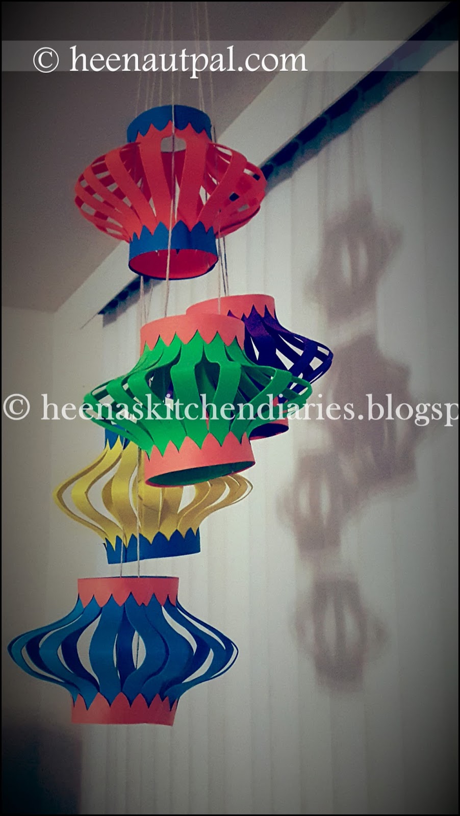 Heena's Kitchen Diaries Homemade Diwali Kandil's / Lanterns Easy DIY