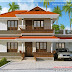 Kerala model home plan in 2170 sq.feet