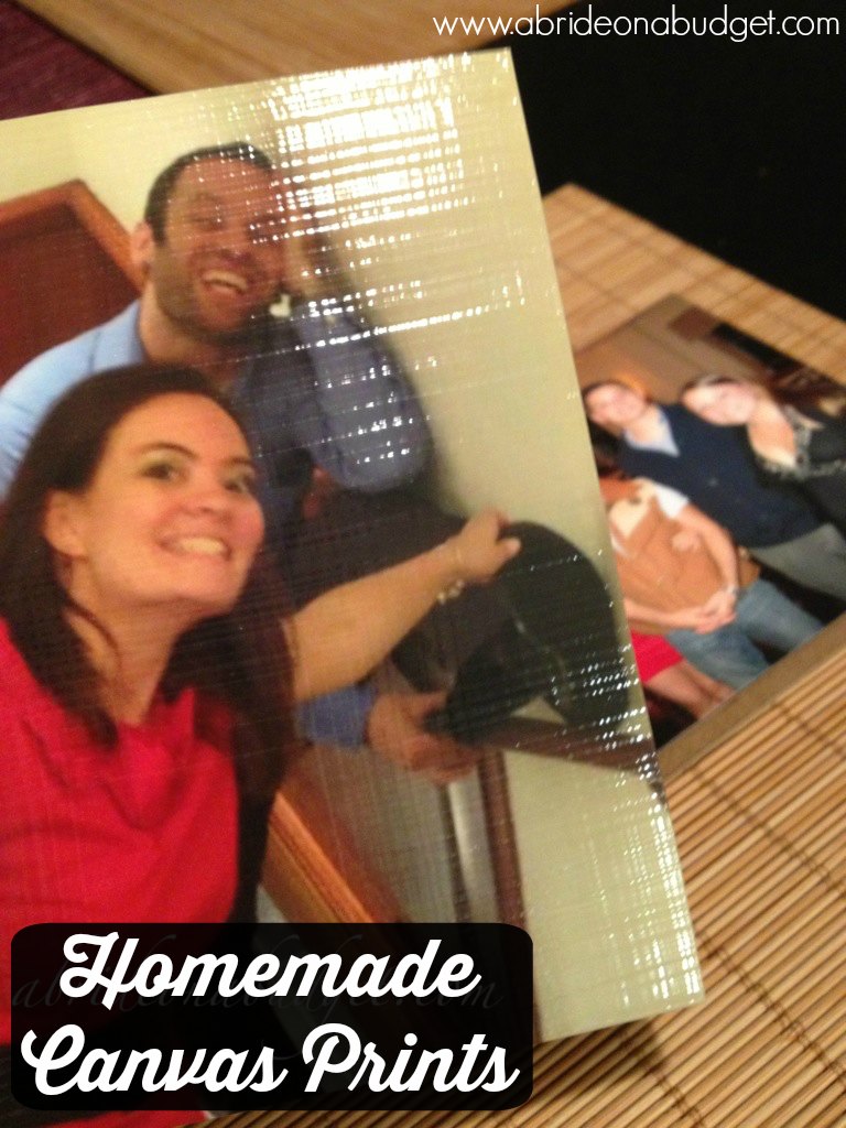 A Bride On A Budget DIY Homemade Canvas Prints