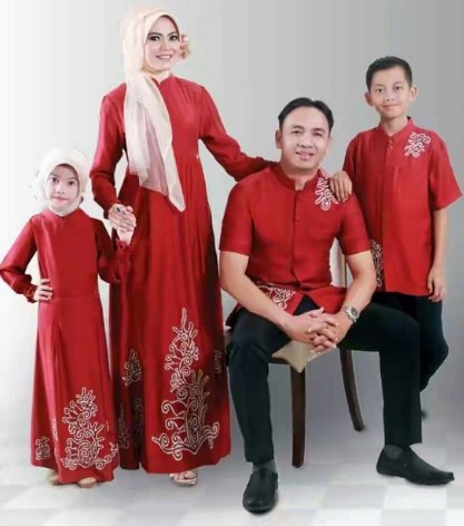 34 Koleksi Baju  Muslim Keluarga  2019 Modern Terbaru 