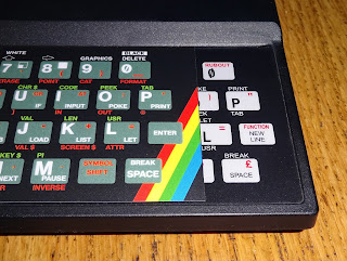 Overlay showing ZX81 membrane beneath