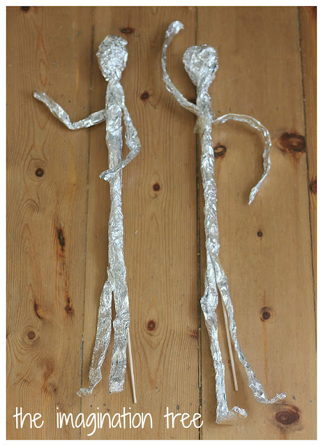 Tin Foil Sculptures | Munchkins and Mayhem