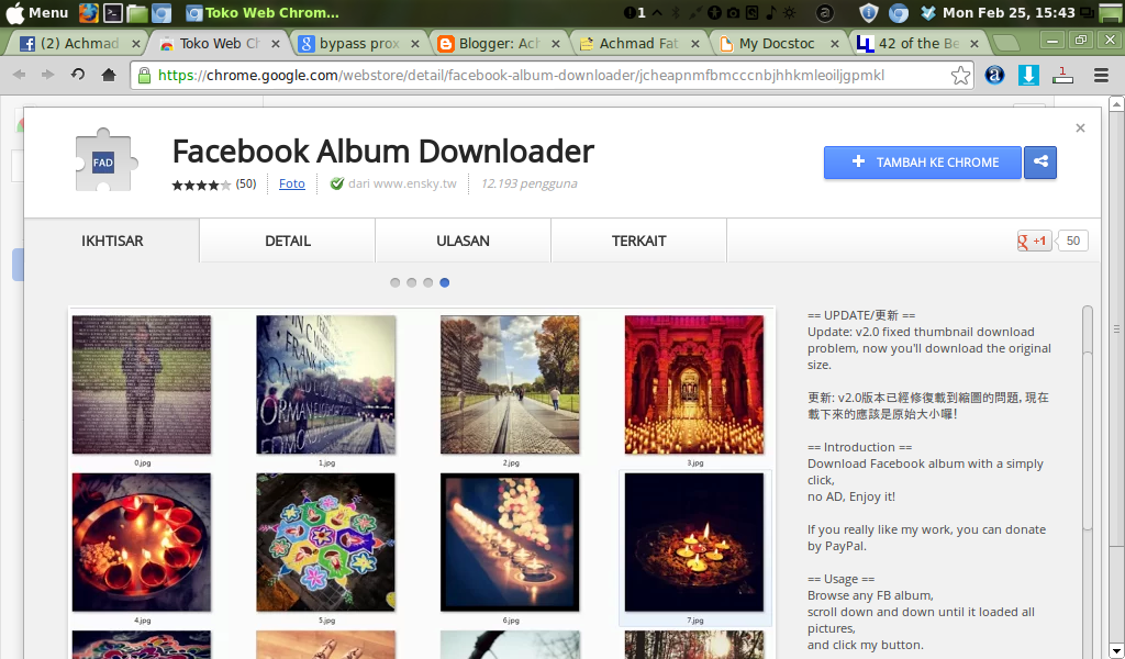 Backup Album Photo Facebook atau Download Photophoto di Facebook