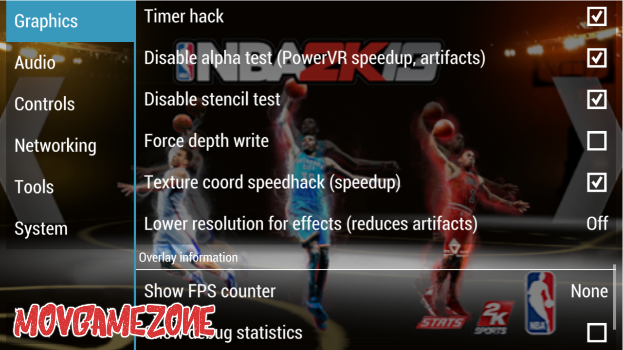 Best PPSSPP Setting Of NBA 2K13 MovGameZone Android Game PSP ISO