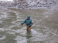 Fisherman in Fall Creek