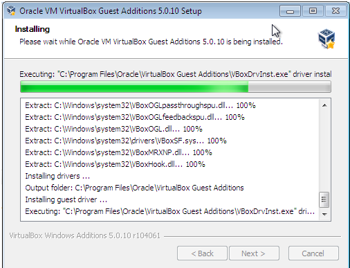 Waiting for install. VIRTUALBOX Guest additions Error code 2.