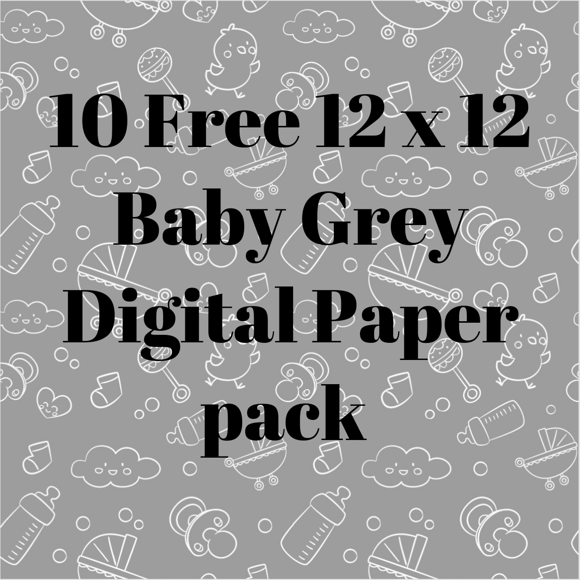 Printables Scrapbooking Paper Baby Grey Paper pack IamGeetha