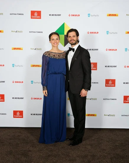 Prince Carl Philip and Sofia Hellqvist at a fundraising dinner 