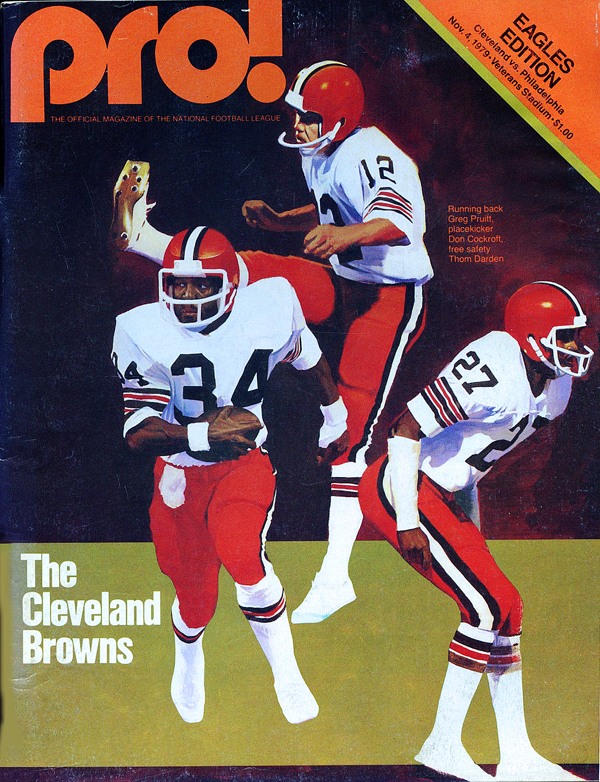 Pro Football Journal Presents NFL Art 1979 NFL Game Program Art