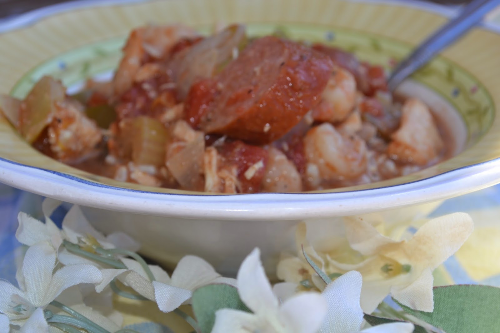 Reynold's Slow Cooker Chicken Gumbo with Shrimp