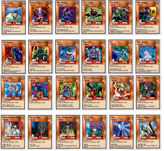 This is a small list of the Yu-gi-Oh Bam card selection