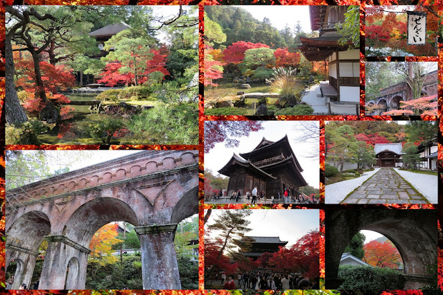 Kyoto Fall Foliage at Nanzen-ji Temple with Aqueduct