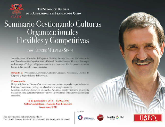 Seminario Gestionando Culturas Organizacionales  Flexibles y Competitivas, 12 de noviembre,