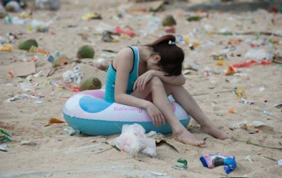 Pantai Penuh Sampah Jadi Obyek Wisata