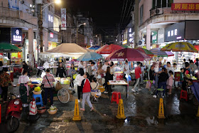 street market at night in China