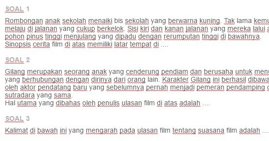 Contoh Soal Interpretasi Isi Teks Film Drama Ezy Blog
