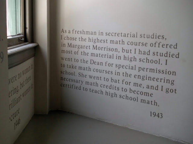 Historic quotes from women scientists and engineers at Margaret Morrison Carnegie College in Pittsburgh