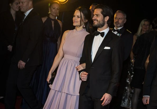 Prince Carl Philip and Princess Sofia of Sweden attended the Swedish Sports Gala 2017 held at Ericsson Arena