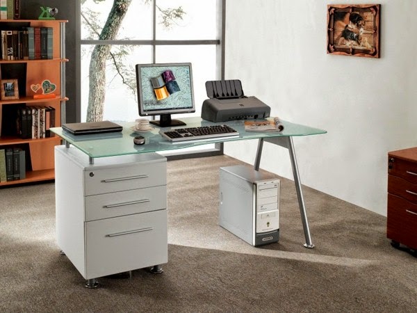 Glass writing desk – wonderful ideas!