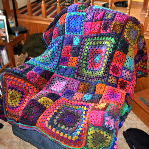 'Granny's a Square' Afghan - Free Pattern