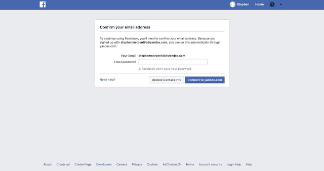 Facebook is asking some users to hand over their email password