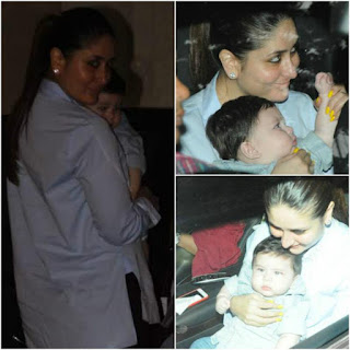 Kareena Kapoor Khan and Taimur Ali Khan snapped at Tusshar Kapoor’s son Laksshya’s birthday bash 