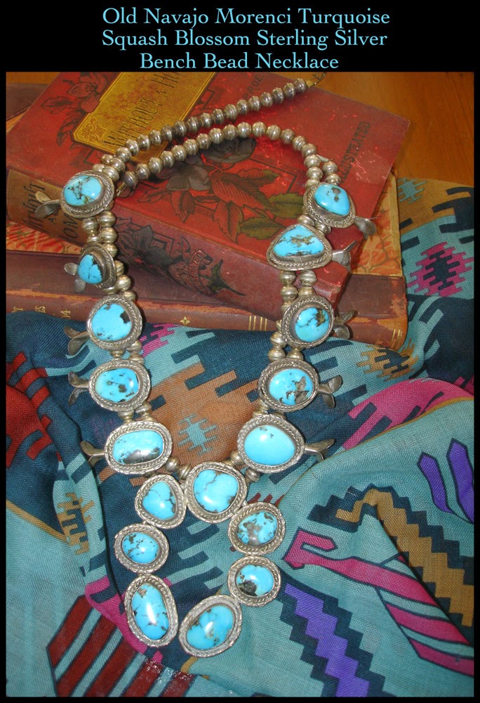 Navajo Squash Blossom Necklace