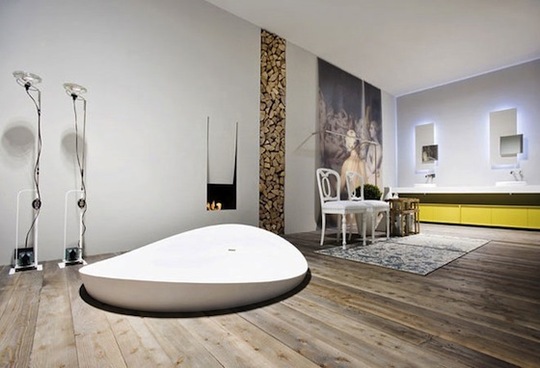 Baños modernos con Chimeneas | Ideas para decorar, diseñar y mejorar tu