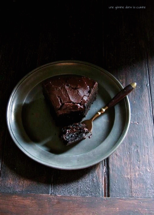 dark chocolate Baileys mud cake | une gamine dans la cuisine 