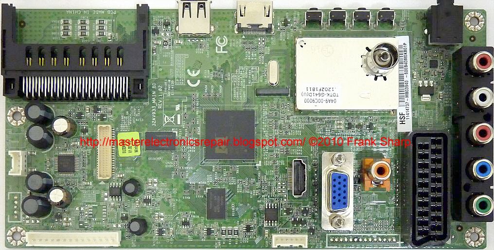 Master Electronics Repair !: REPAIR / SERVICING TV TOSHIBA 19EL934RB