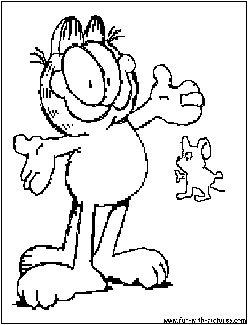 Gambar Garfield Coloring Pages Getcoloringpages Printable Baby di ...