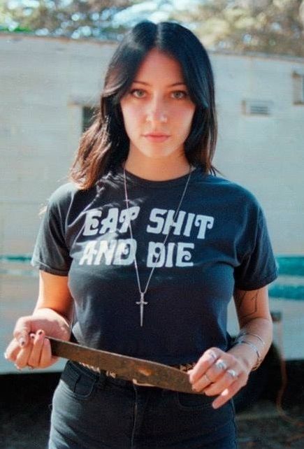 'EAT SHIT AND DIE' tee shirt. PYGear.com