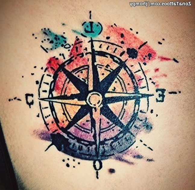 Un tatuaje para marcar el rumbo de tu vida la rosa de los vientos - Tatuajes Rosa De Los Vientos