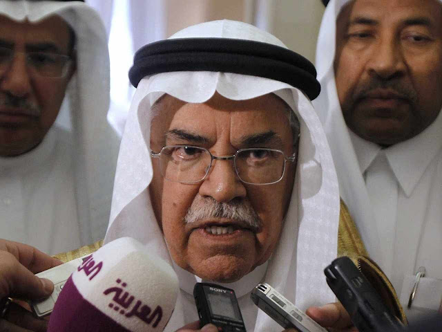 Ministro saudita do Petróleo Ali al-Naimi, Rijad, 9/10/2012
