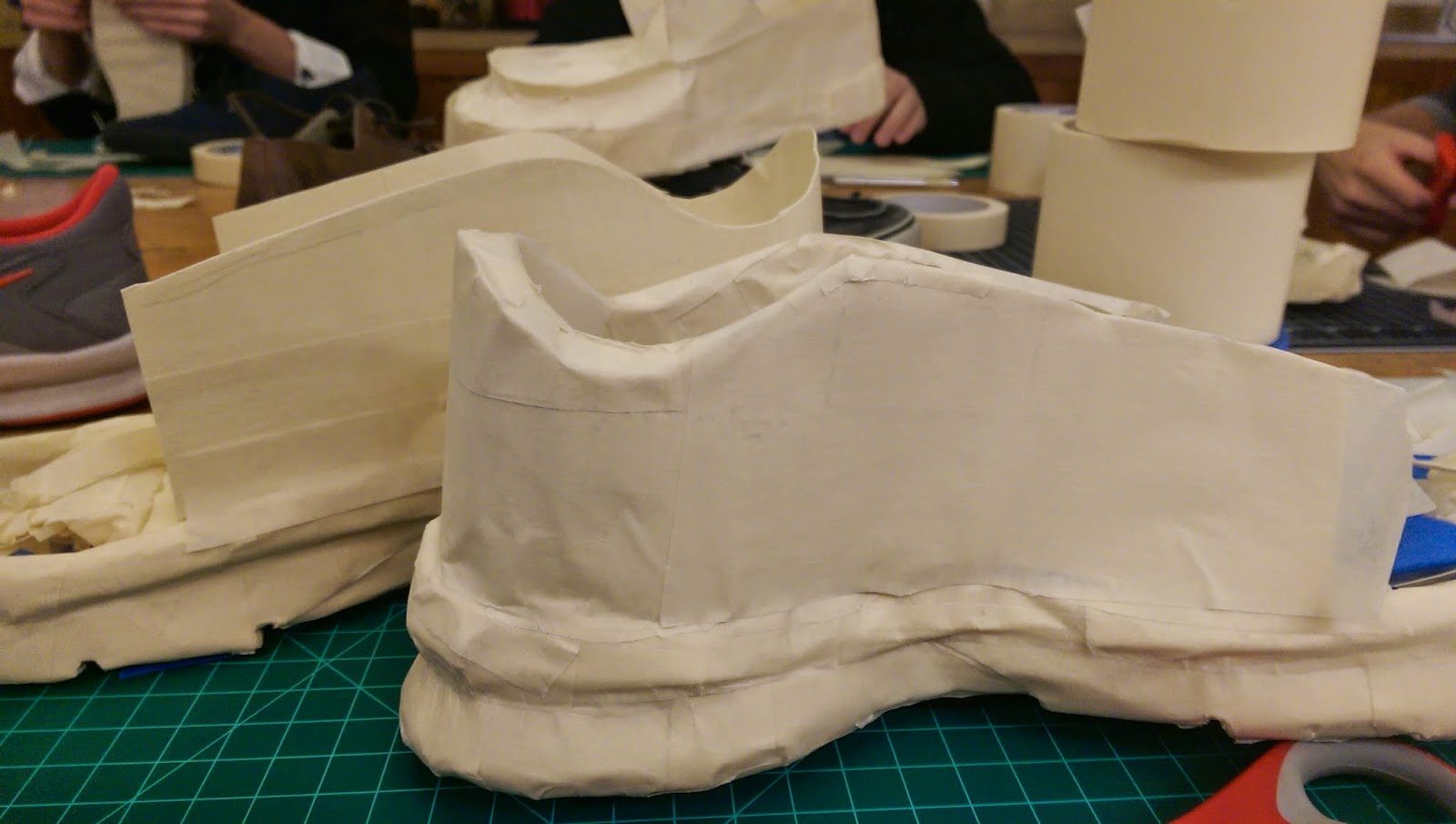 3 Dimensional art Masking Tape Shoes